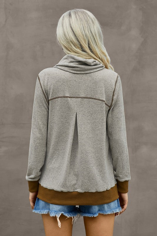 Trutle Neck Long Sleeves Top