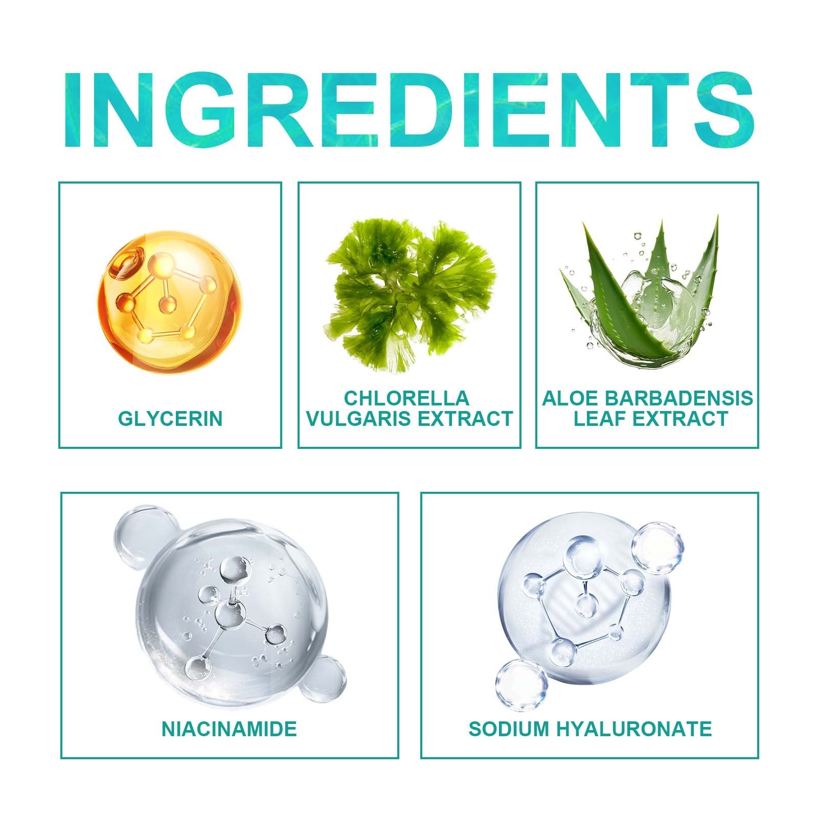 EELHOE Chlorella Vera Hydrogel Eye Mask, Moisturizing Desalination Eye