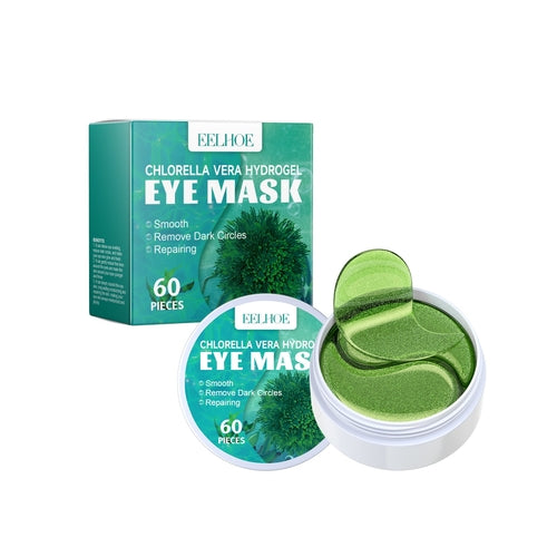 EELHOE Chlorella Vera Hydrogel Eye Mask, Moisturizing Desalination Eye